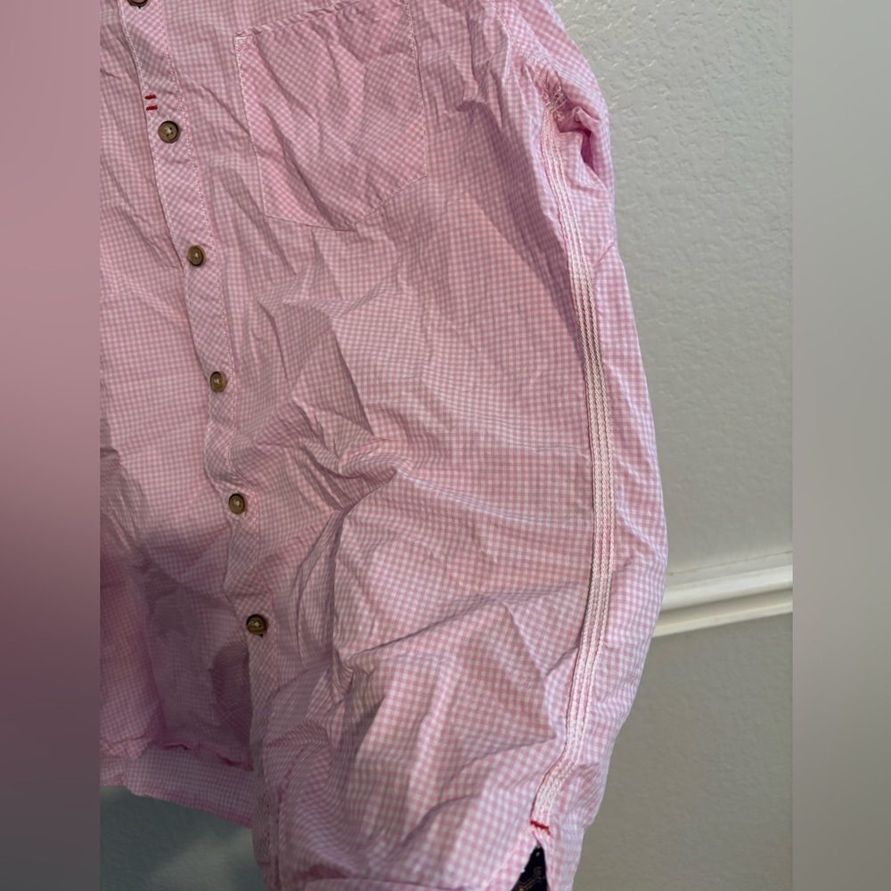 Robert Graham Men’s Long Sleeve Pink & White Button-Up Shirt Size Large - Picture 2 of 7